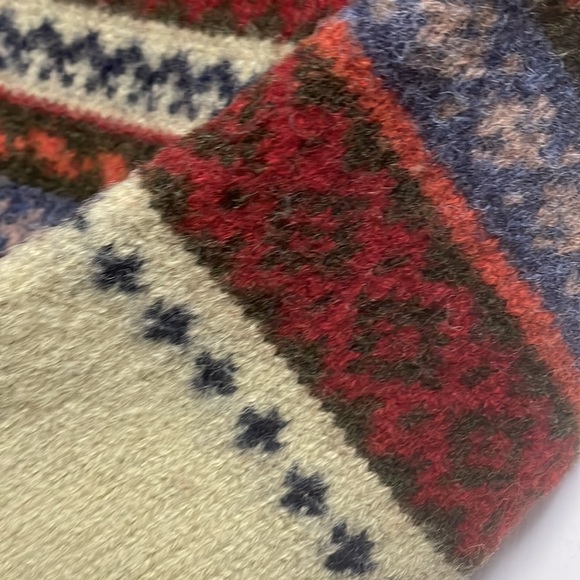 Vintage Paul Harris Nordic Fair Isle Shetland Wool Full Zip Sweater Sz S - Picture 9 of 16